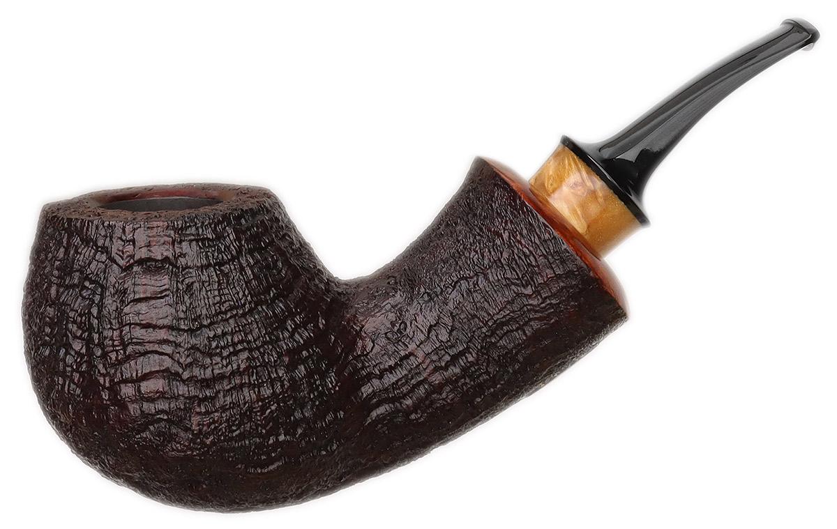 Yang Kun Sandblasted Bent Brandy with Masur Birch (245)