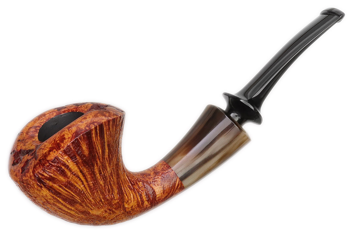 Lv Zelong Partially Sandblasted Bent Dublin with Horn