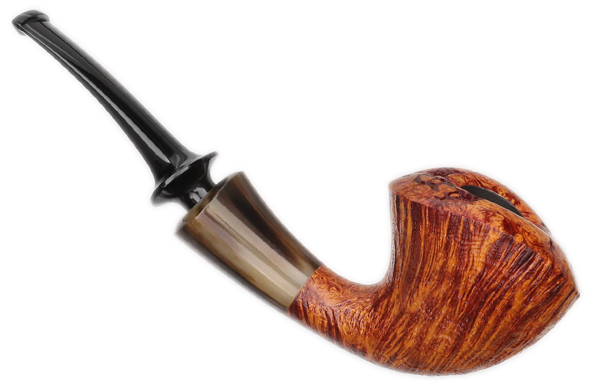 Lv Zelong Partially Sandblasted Bent Dublin with Horn