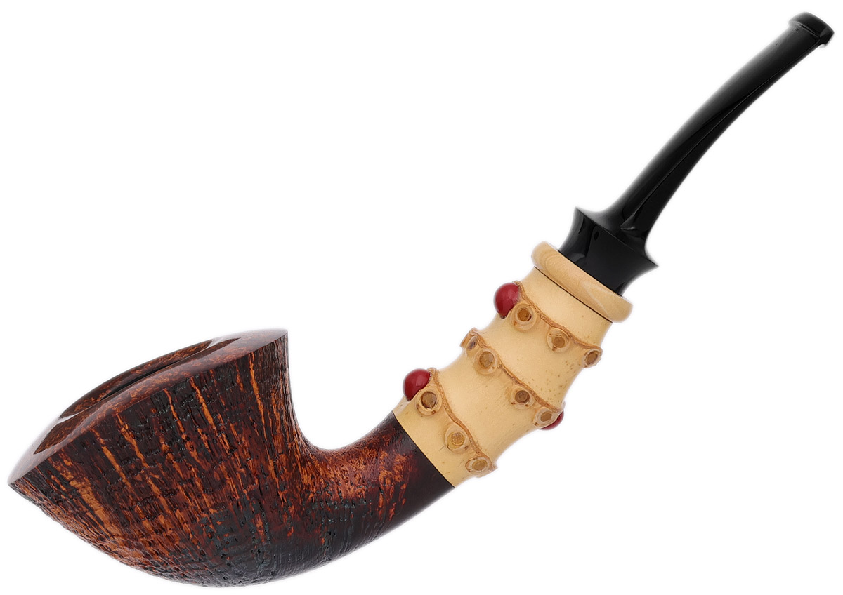 Lv Zelong Sandblasted Bent Dublin with Bamboo, Boxwood, and Cinnabar (2025)