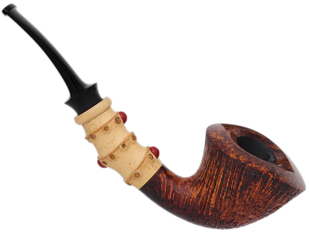 Lv Zelong Sandblasted Bent Dublin with Bamboo, Boxwood, and Cinnabar (2025)