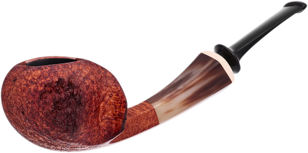 Lv Zelong Partially Sandblasted Blowfish with Horn and Juma