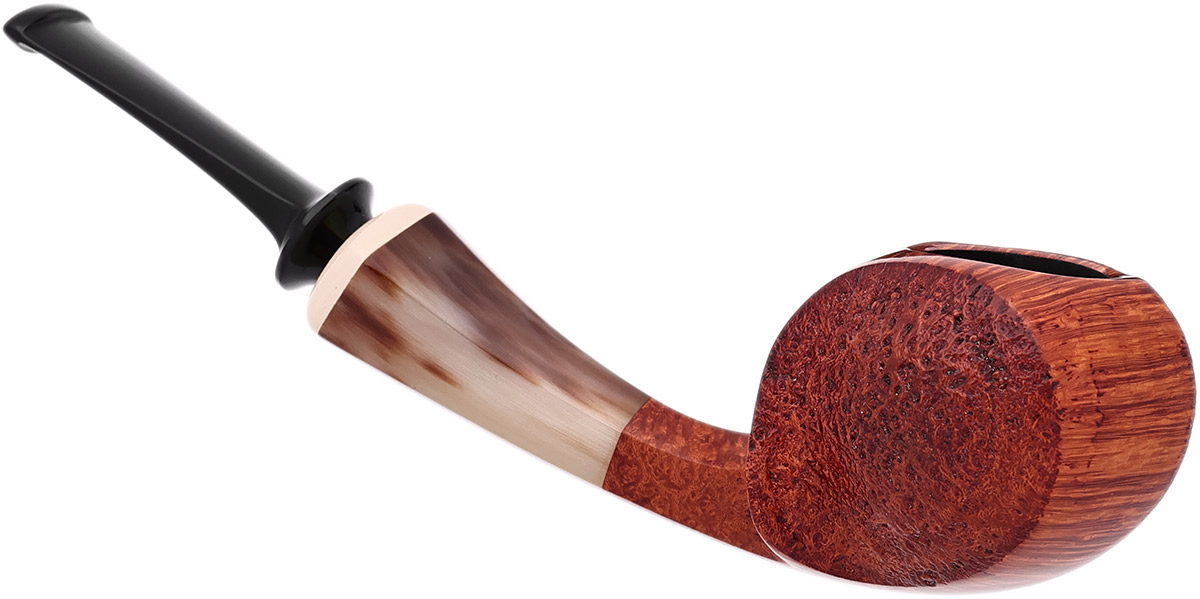 Lv Zelong Partially Sandblasted Blowfish with Horn and Juma
