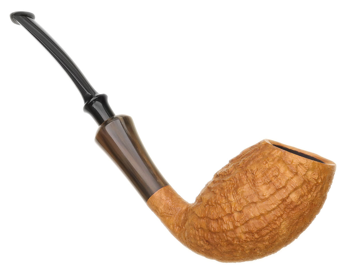 Il Cerchio Natural Sandblasted Bent Egg with Horn