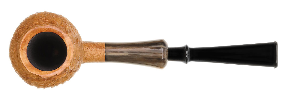 Il Cerchio Natural Sandblasted Bent Egg with Horn