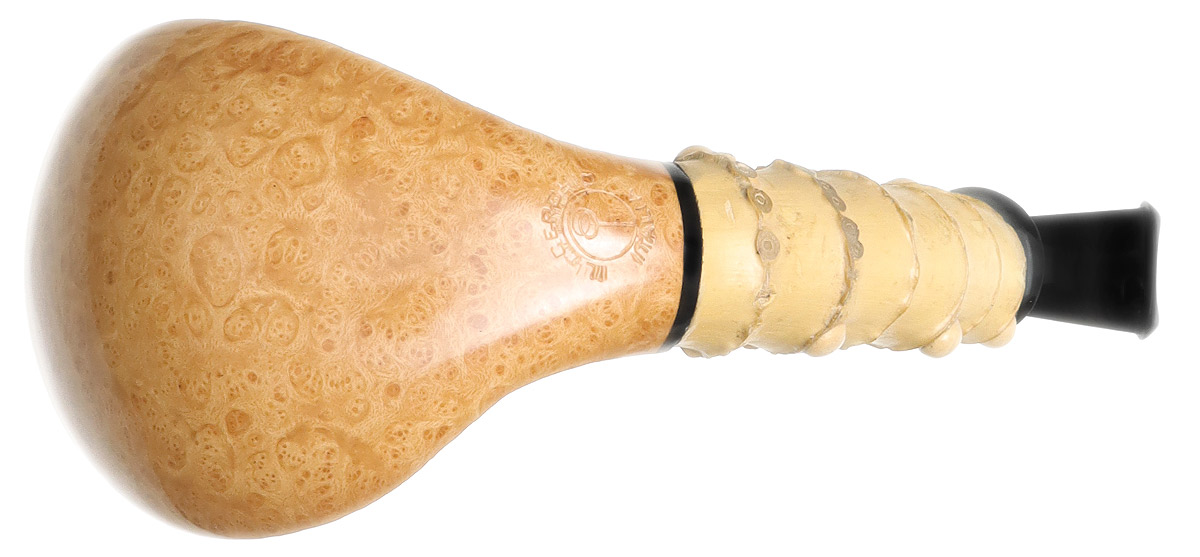 Il Cerchio Natural Partially Sandblasted Volcano with Bamboo and Boxwood