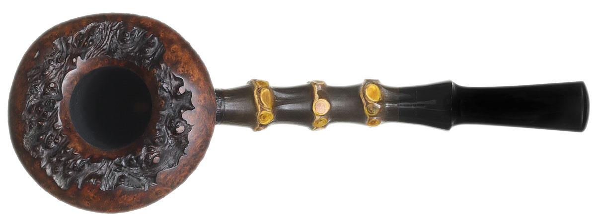 Trey Rice Sandblasted Bent Dublin Sitter with Bamboo