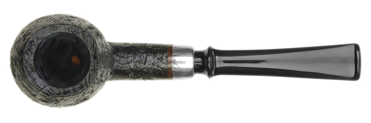 GH Zhang Dark Sandblasted Bent Egg with Silver (Ping Zhan) (06) (2023)