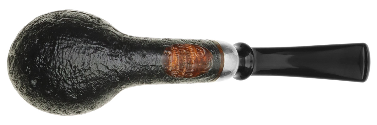 GH Zhang Dark Sandblasted Bent Egg with Silver (Ping Zhan) (06) (2023)