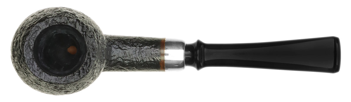 GH Zhang Dark Sandblasted Bent Egg with Silver (Ping Zhan) (06) (2023)