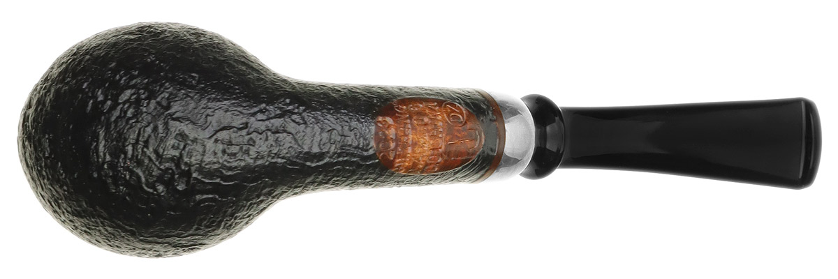 GH Zhang Dark Sandblasted Bent Egg with Silver (Ping Zhan) (06) (2023)