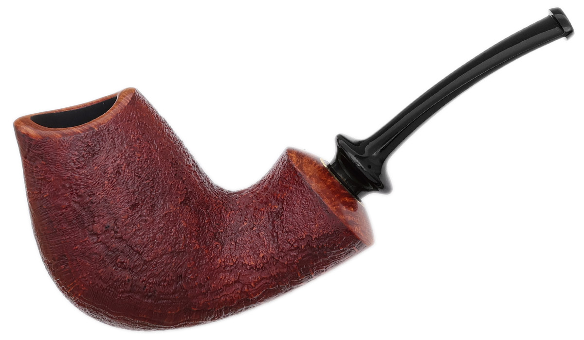 GH Zhang Red Sandblasted Bent Brandy (Ping Zhan) (11) (2024)
