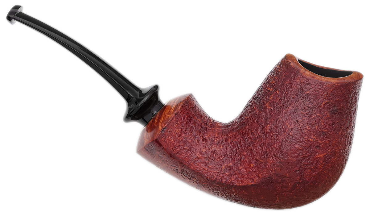 GH Zhang Red Sandblasted Bent Brandy (Ping Zhan) (11) (2024)