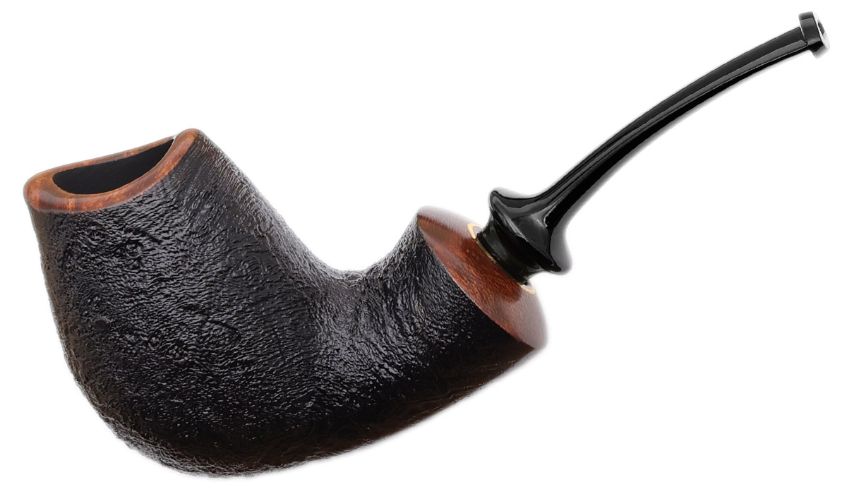 GH Zhang Dark Sandblasted Bent Brandy (Ping Zhan) (11) (2024)
