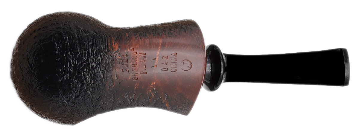 GH Zhang Dark Sandblasted Bent Brandy (Ping Zhan) (11) (2024)