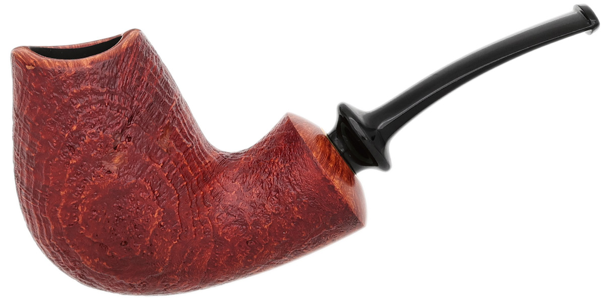 GH Zhang Red Sandblasted Bent Brandy (Ping Zhan) (11) (2024)