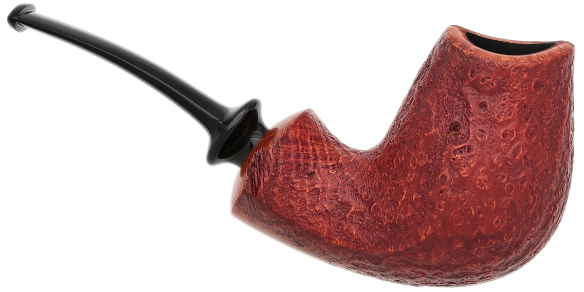 GH Zhang Red Sandblasted Bent Brandy (Ping Zhan) (11) (2024)