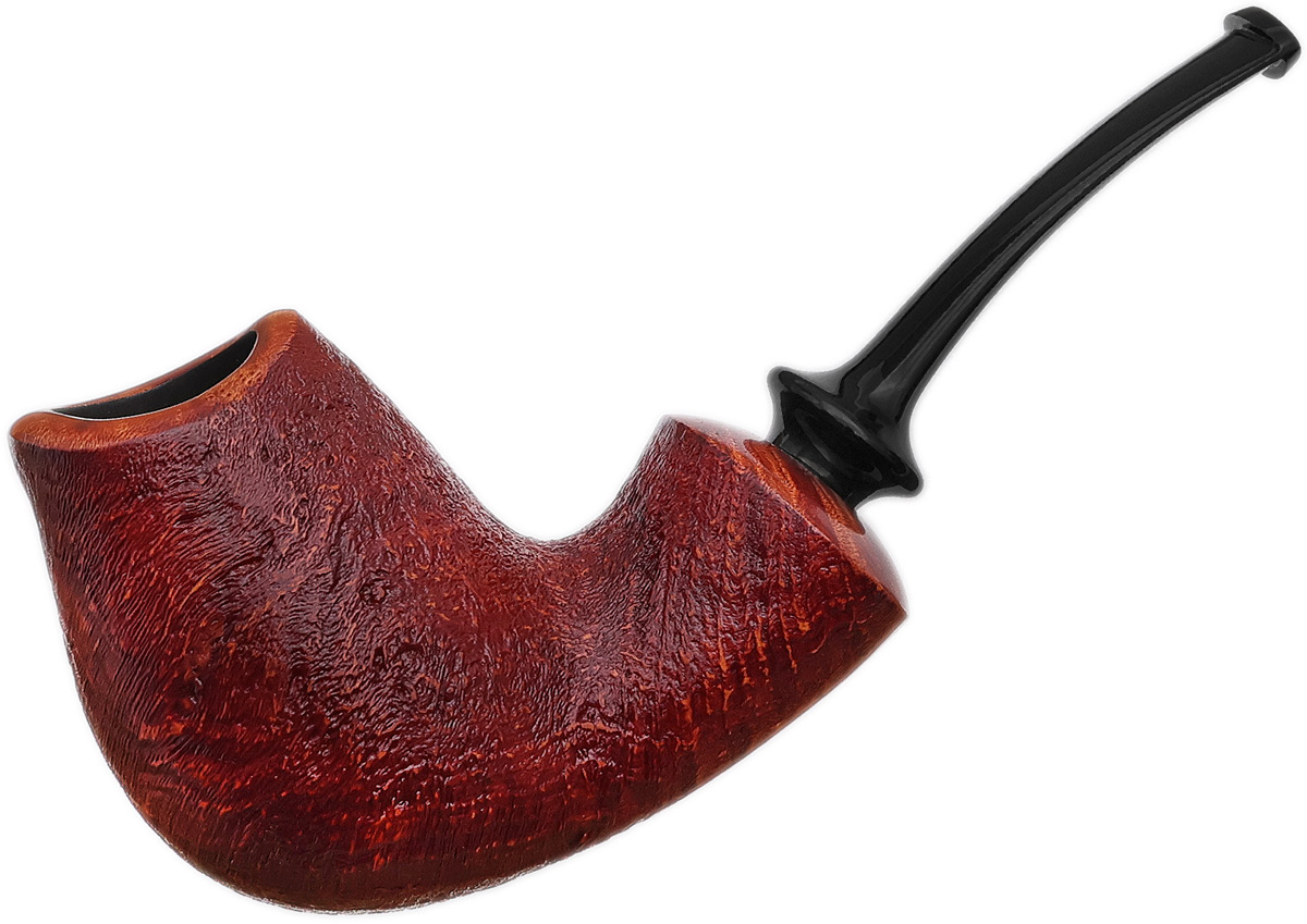 GH Zhang Red Sandblasted Bent Brandy (Ping Zhan) (11) (2024)