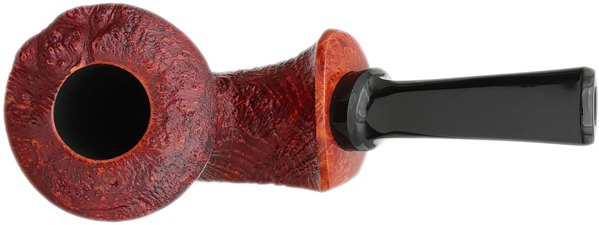 GH Zhang Red Sandblasted Bent Dublin Sitter (Jared Coles) (01)
