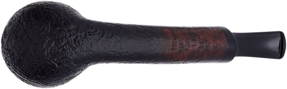 GH Zhang Dark Sandblasted Long Shank Bent Apple (Ping Zhan) (13)