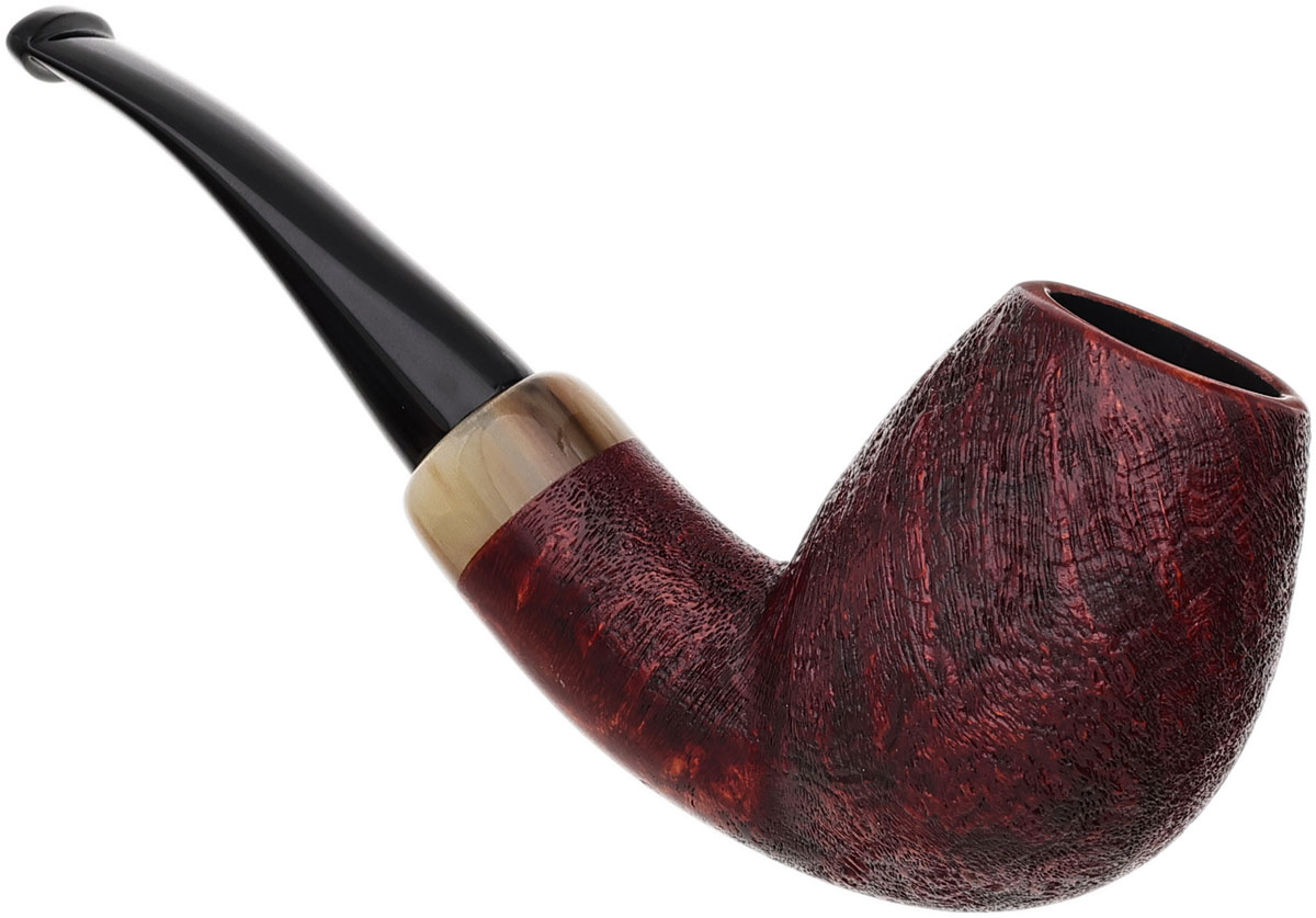 GH Zhang Dark Sandblasted Bent Brandy with Horn (Sergey Ailarov) (08)