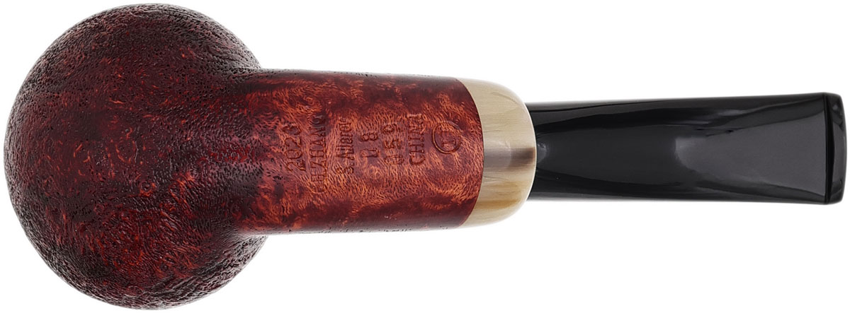 GH Zhang Dark Sandblasted Bent Brandy with Horn (Sergey Ailarov) (08)
