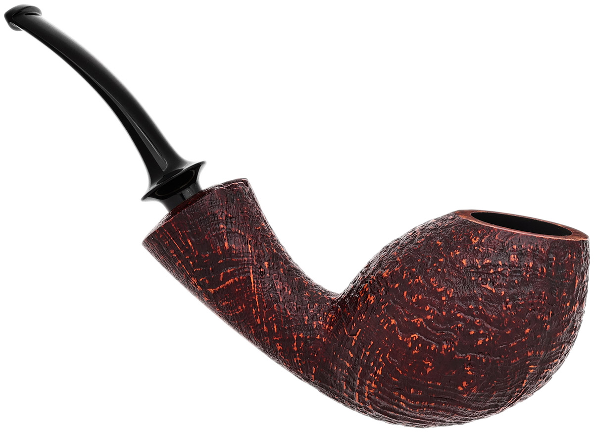 GH Zhang Red Sandblasted Bent Egg (Alex Florov) (01)