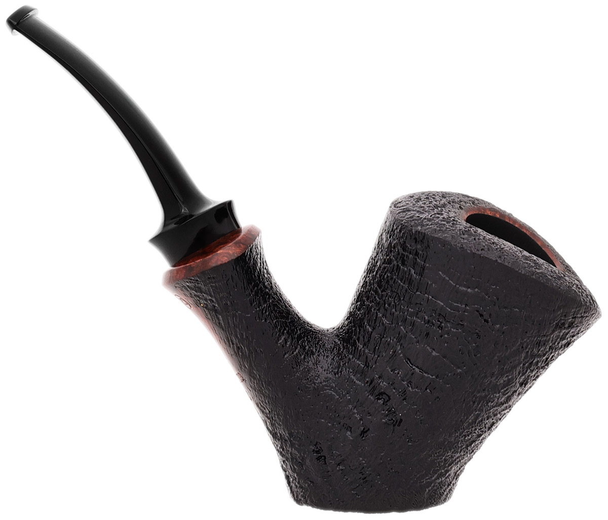 GH Zhang Dark Sandblasted Bent Dublin Sitter (Jared Coles) (01)