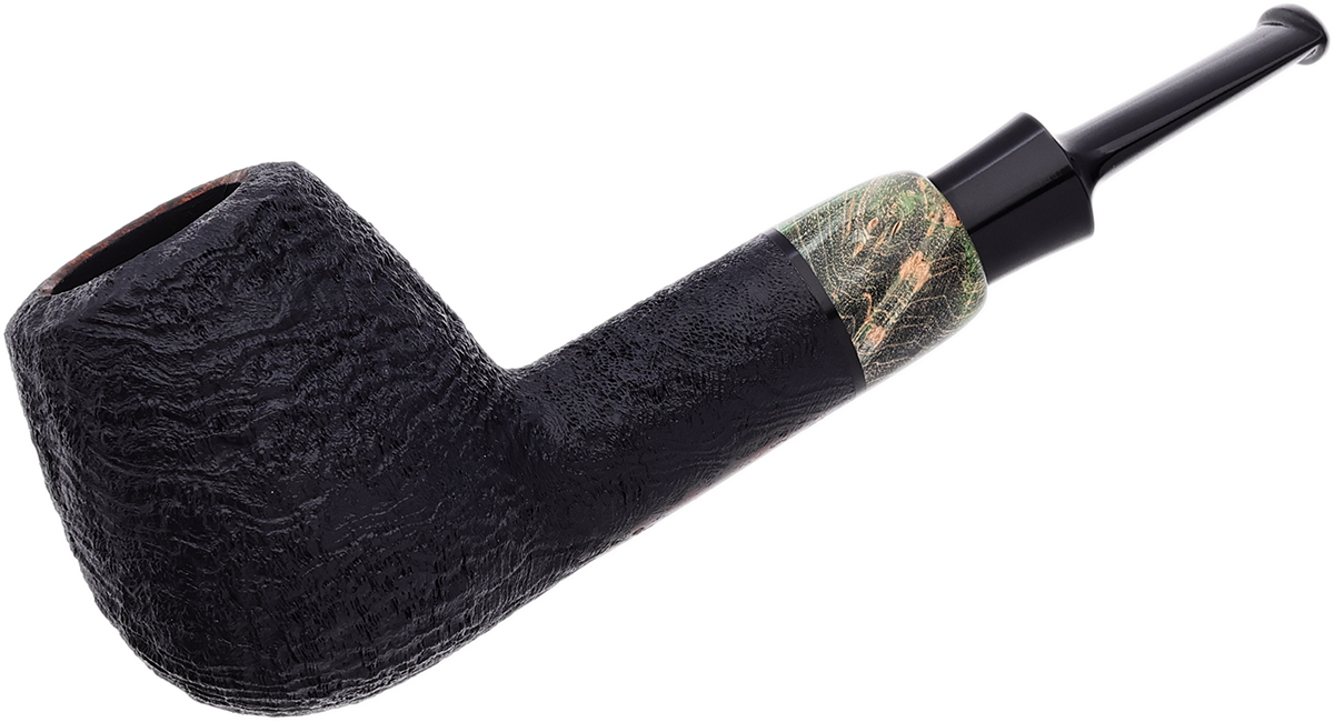 GH Zhang Dark Sandblasted Billiard with Buckeye Burl (Valeriy Shevchenko) (01)