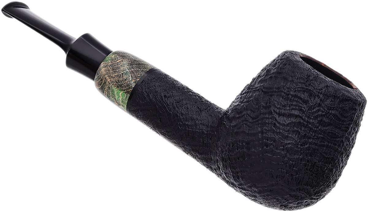 GH Zhang Dark Sandblasted Billiard with Buckeye Burl (Valeriy Shevchenko) (01)