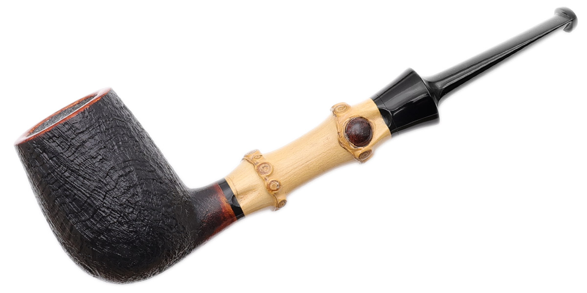 Emiliano Sandblasted Billiard with Bamboo and Snakewood