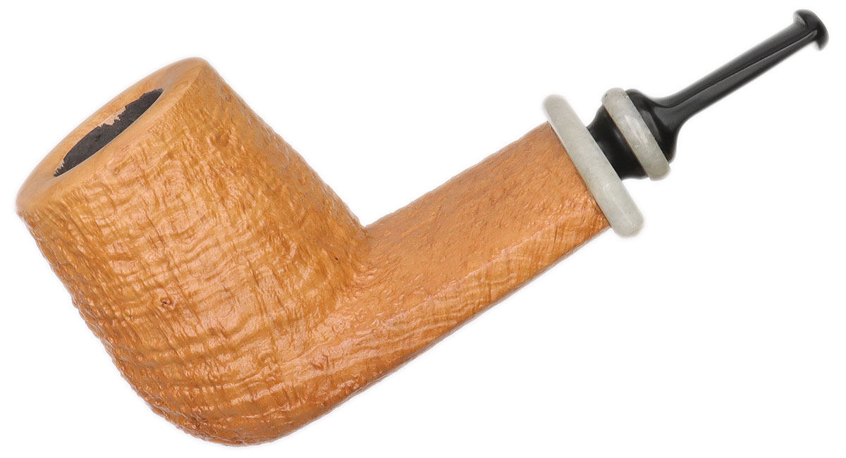 J. Mouton Natural Sandblasted Billiard with Siberian Jadeite