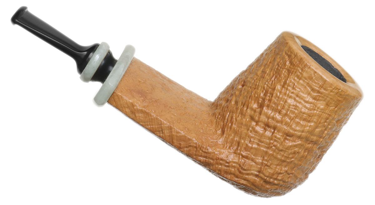 J. Mouton Natural Sandblasted Billiard with Siberian Jadeite