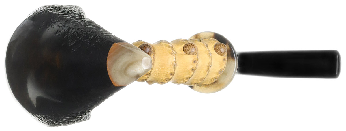 J. Mouton Partially Sandblasted Pickaxe with Bamboo and Horn