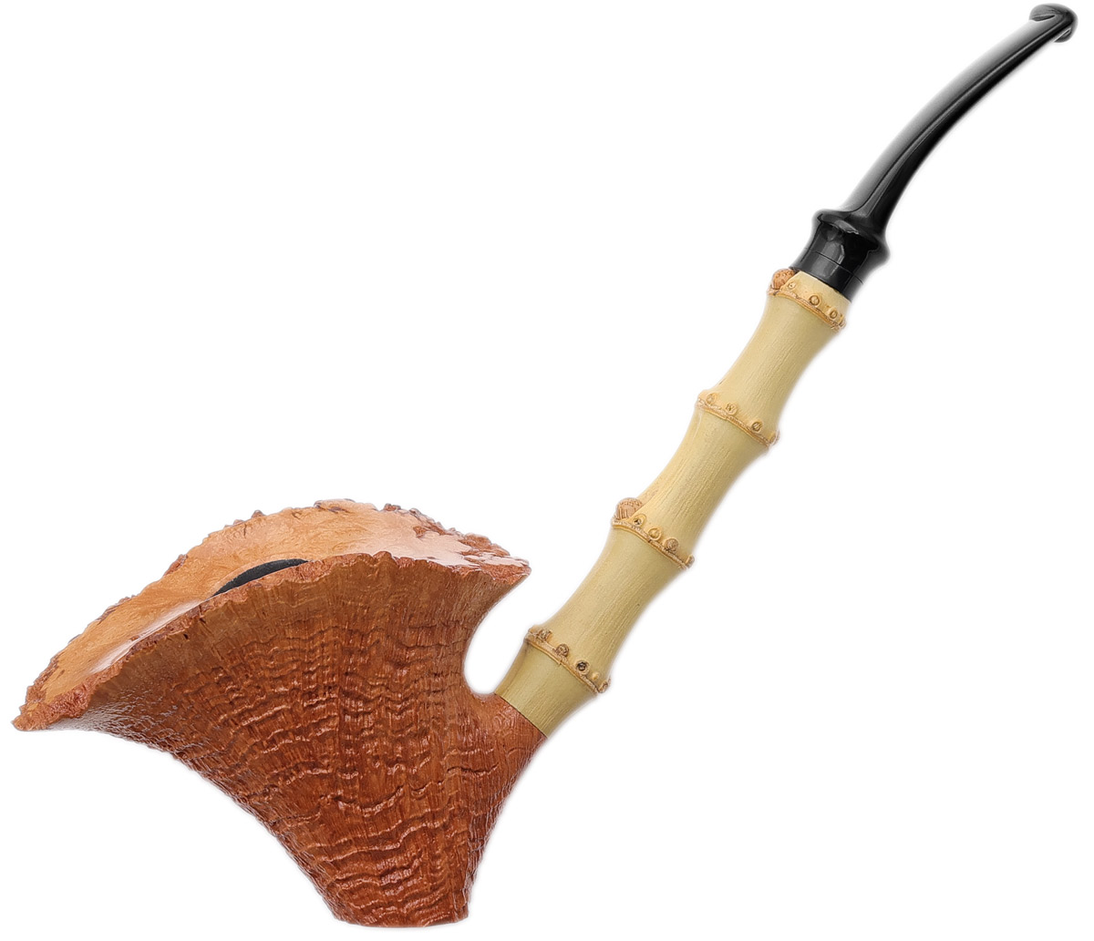 J. Mouton Sandblasted Natural Bent Dublin with Bamboo
