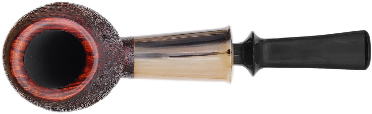 J. Mouton Sandblasted Bent Egg with Horn