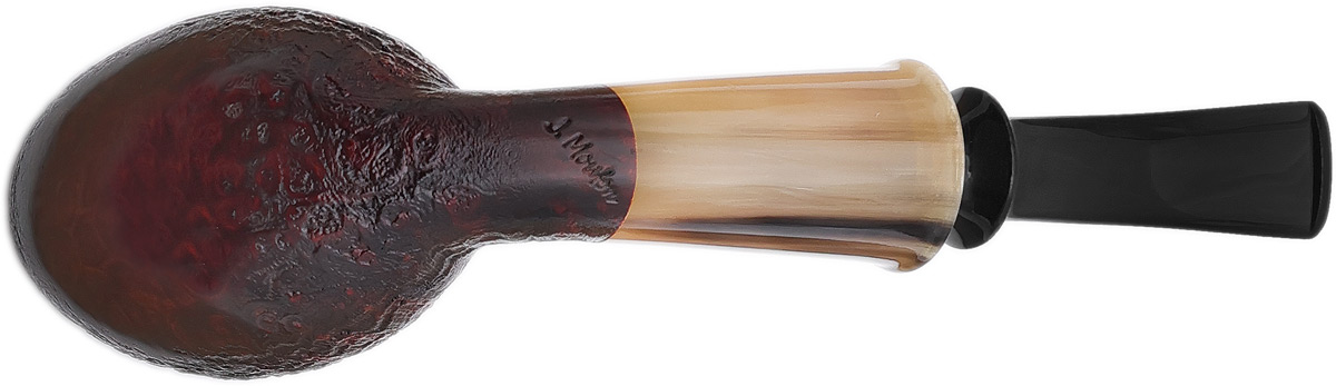 J. Mouton Sandblasted Bent Egg with Horn