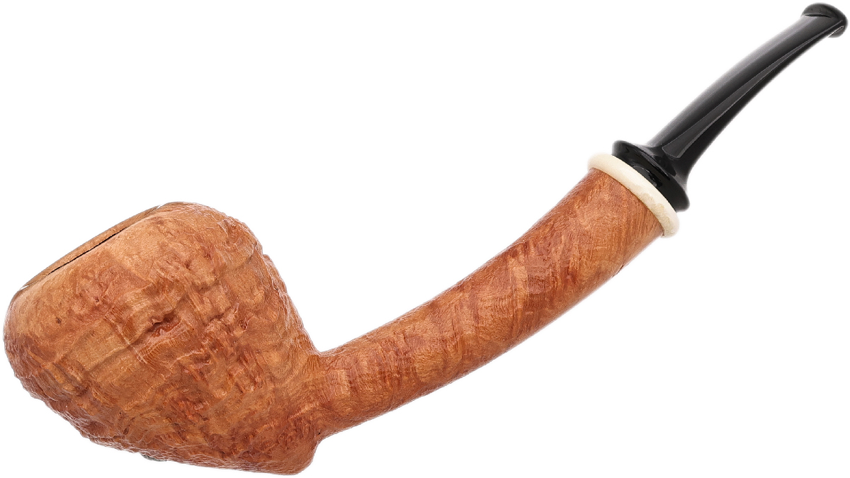 J. Mouton Sandblasted Acorn with Fossilized Walrus Tusk