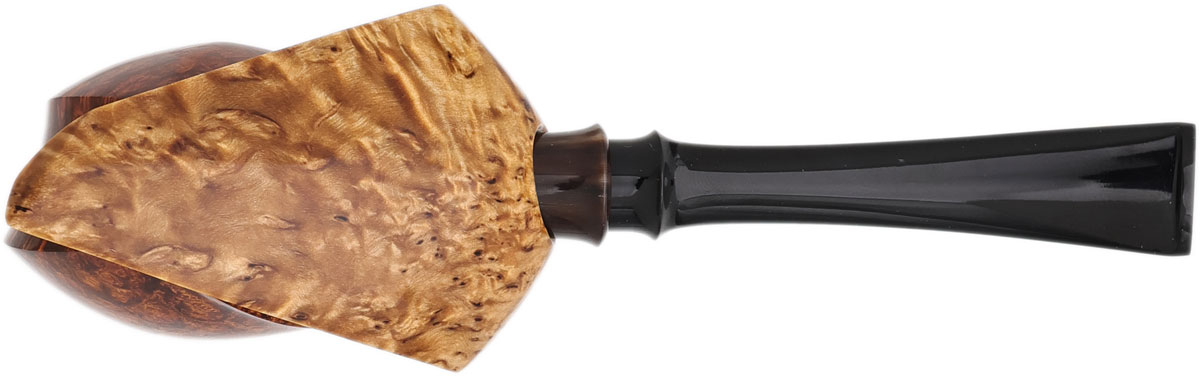 Brighton James Smooth Pierced Coma Fugu with Masur Birch and Horn