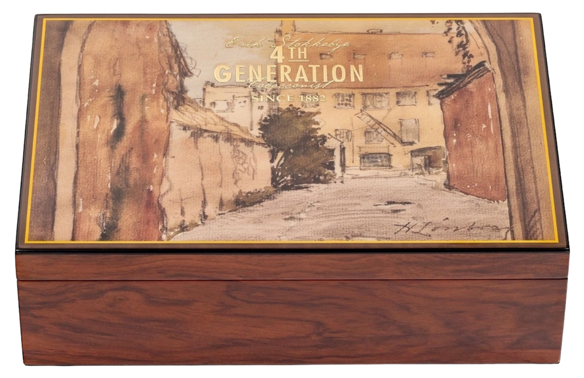 Erik Stokkebye 4th Generation Erik Stokkebye 4th Generation Pipe Tobacco Humidor Rosewood (with 1855 and 1882 Tobacco Blends)