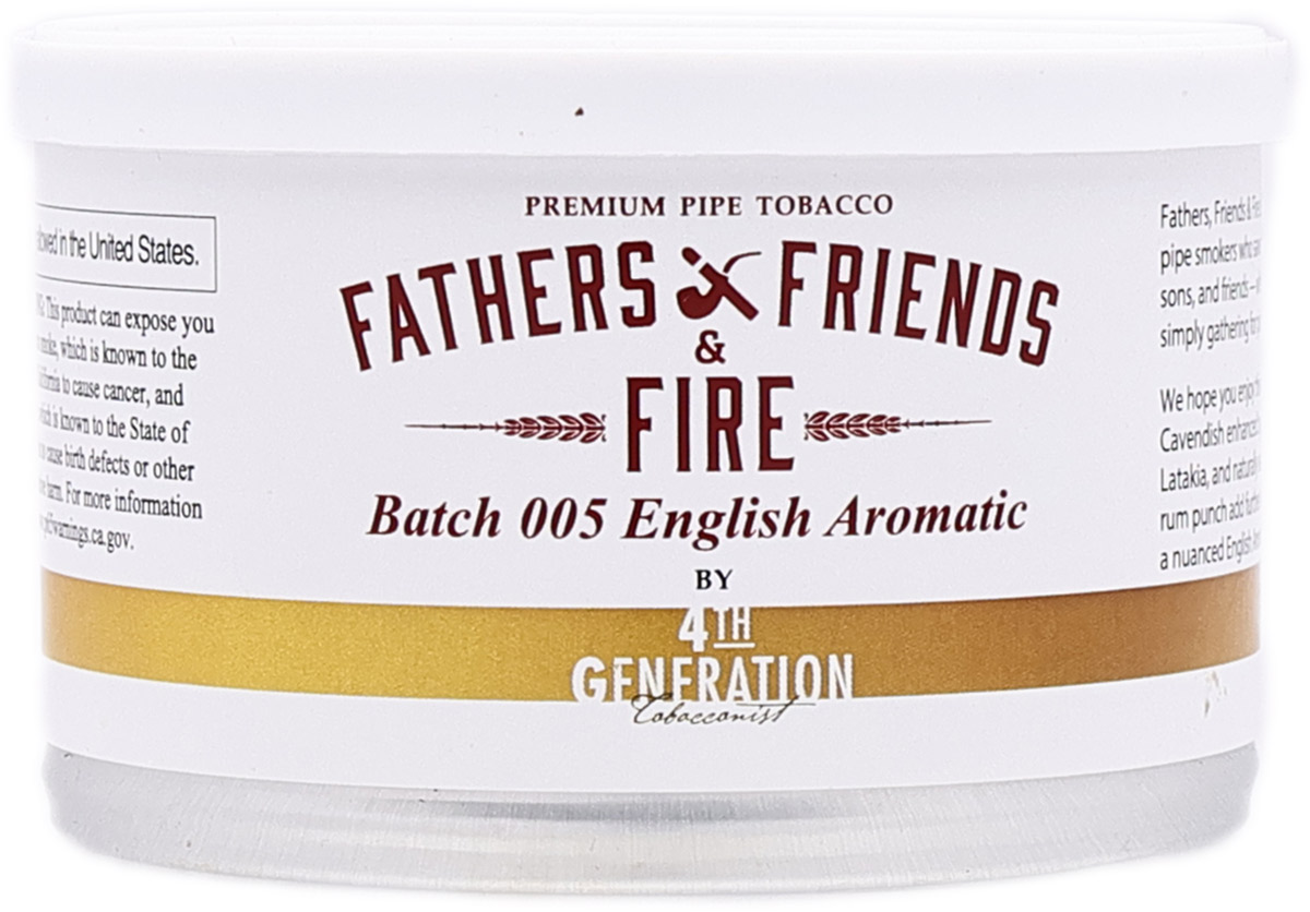 Erik Stokkebye 4th Generation Fathers, Friends & Fire Batch 005 English Aromatic 2oz