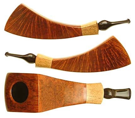 Danish Estate Bjarne Nielsen Signature Panel Horn (C) (Unsmoked)
