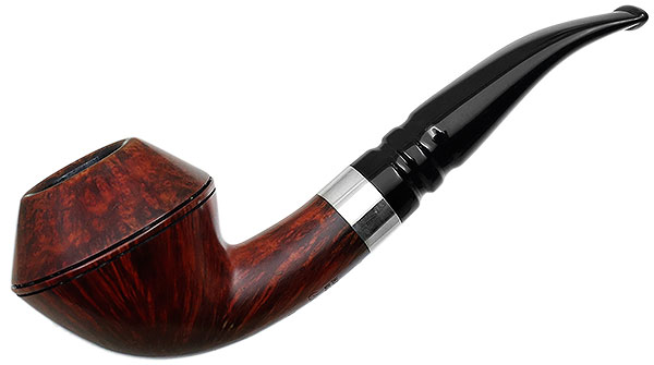 Karl Erik Compact Smooth Rhodesian with Silver (9mm) Tobacco Pipe
