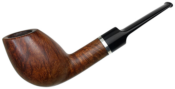 Danish Estate Kjeld Sorensen (Red Hat) Smooth Bent Egg with Silver (9mm)