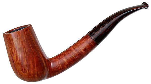 Danish Estate Jorgen Nielsen Smooth Bent Billiard (Unsmoked)