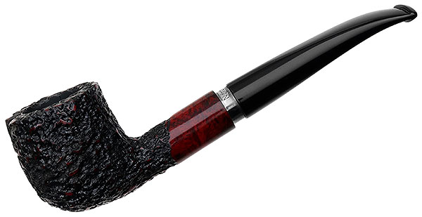 Danish Estate Nording Rusticated Bent Pot with Silver (Unsmoked)