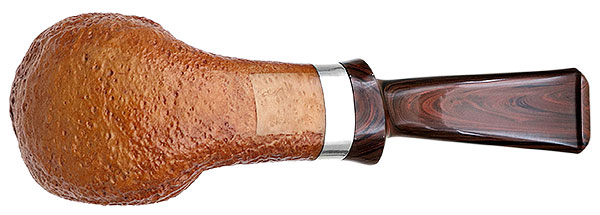 Danish Estate Tao Sandblasted Bent Apple with Silver (Unsmoked)