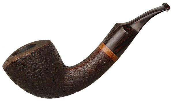 Danish Estate Pfeifen Timm Sandblasted Bent Dublin (9mm)