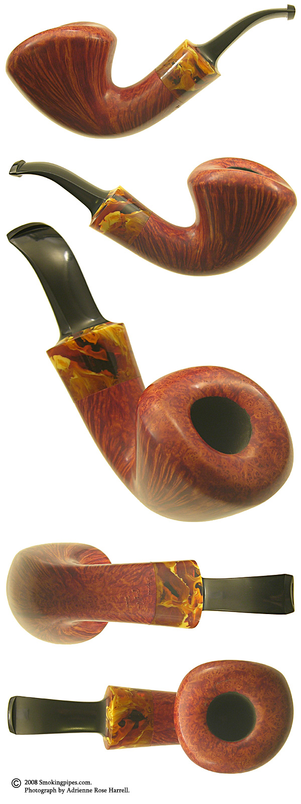 Danish Estate Poul Ilsted Freehand Dublin with Acrylic Ferrule (Unsmoked)