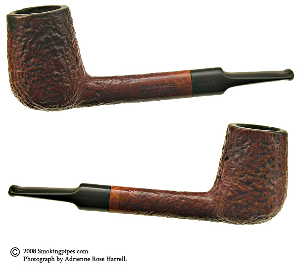 Danish Estate Kriswill Golden Clipper Sandblast Billiard (F882) (1960s-70s)